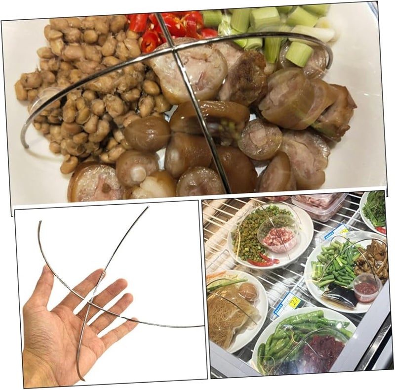 Stainless Steel Cling Film Holder 15X15X9CM Cross Design Space Saving For Hotel Restaurant - Image 3